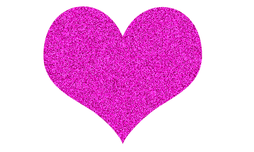 Glittering Pink Heart-uty305DESI17