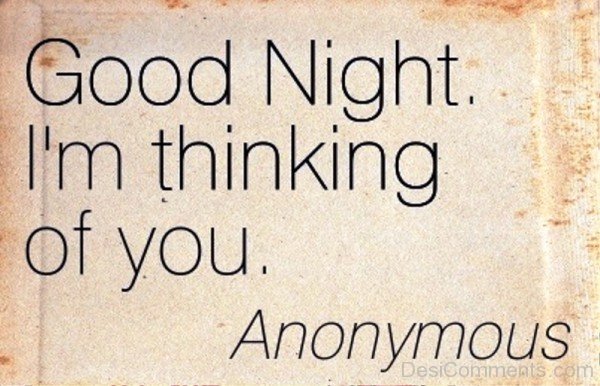Good Night I’m Thinking Of You