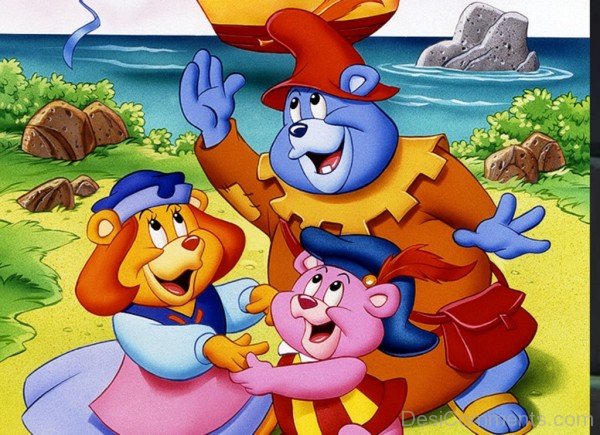 Gummi Bear In Happy Mood With His Family