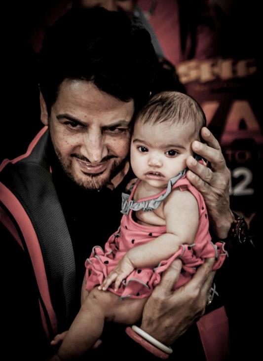 Gurdas Maan With Baby