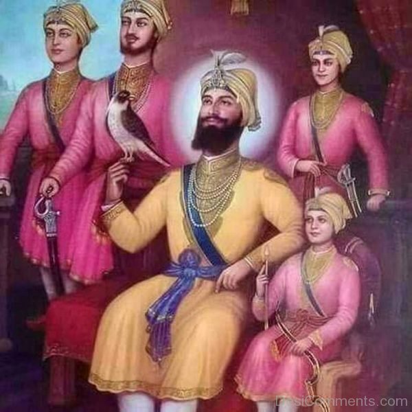 Guru Giobind Singh Ji With His Family-DC041