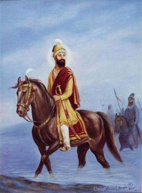 Guru Gobind Singh On Horse