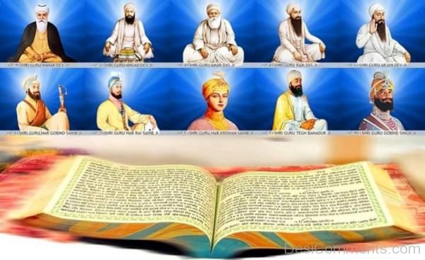 Guru Granth Sahib And Ten Sikh Guru's-DC051