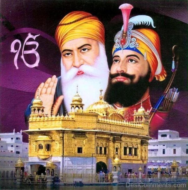 Guru Nanak Dev Ji And Guru Gobind Singh Ji Image-DC058