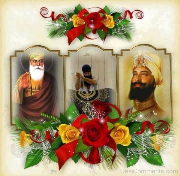Guru Nanak Dev Ji And Guru Gobind Singh Ji Photo-DC059