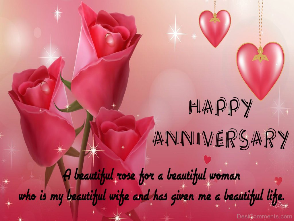 Happy Anniversary  A Beautiful Rose DesiComments com