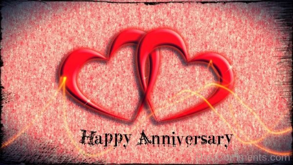 Happy Anniversary With Two Hearts