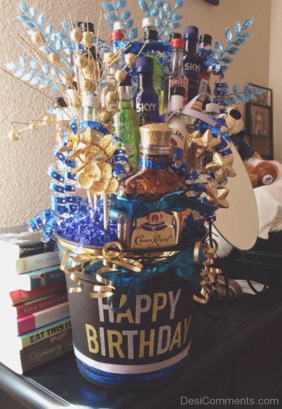 birthday gift 21st presents boyfriend diy happy gifts alcohol bday guys basket cakes baskets guy him creative bouquet mens idea