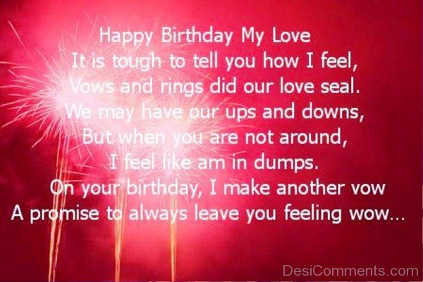 Happy Birthday My Love-YTE310DC19