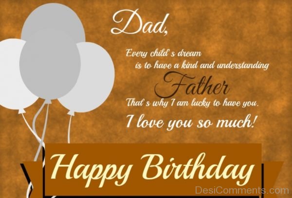 Happy Birthday Wishes For Dad