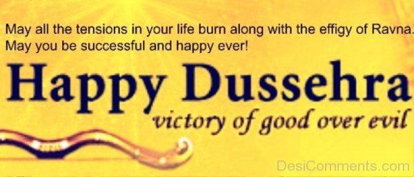 Happy Dussehra Victory Of Good Over Evil-DC0221