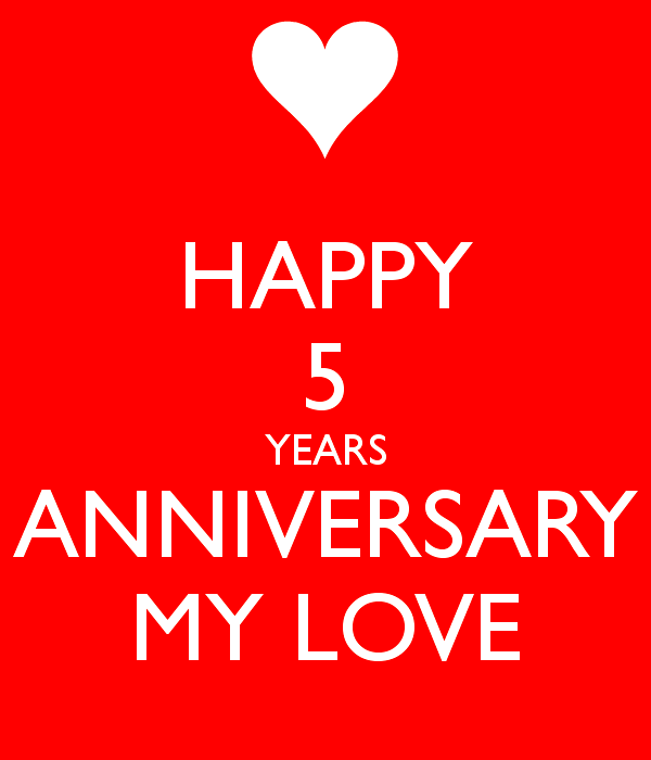 Happy Five Years Anniversary My Love-rvt524DC02