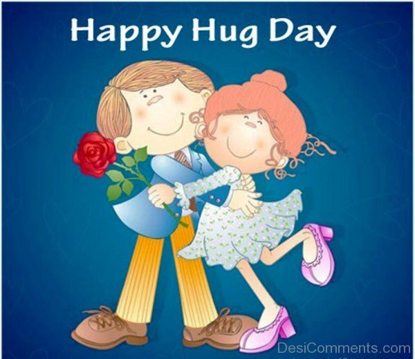 Happy Hug Day Couple Dance Image