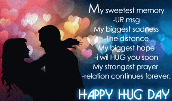 Happy Hug Day Couple Image