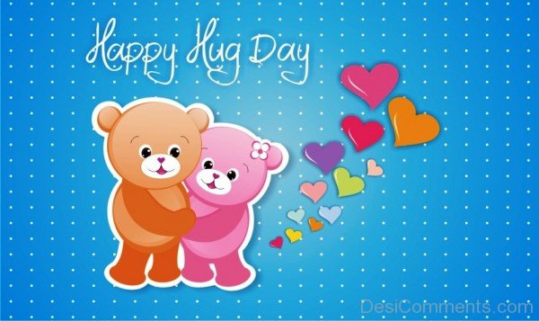 Happy Hug Day Teddies Image