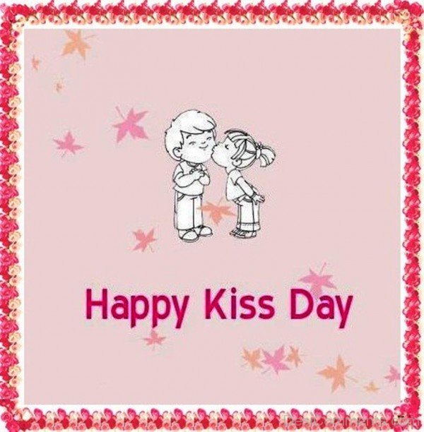 Happy Kiss Day Cute Couple