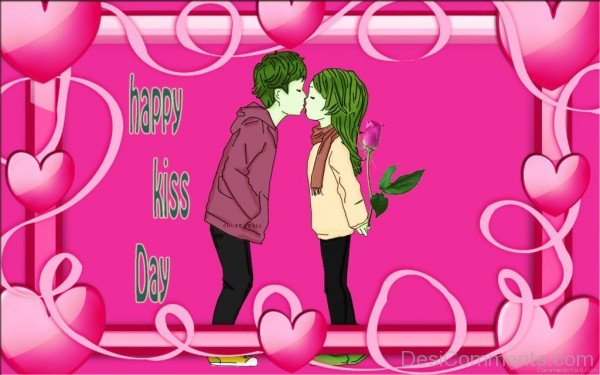 Happy Kiss Day Sweet Couple