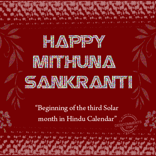Happy Mithuna Sankranti