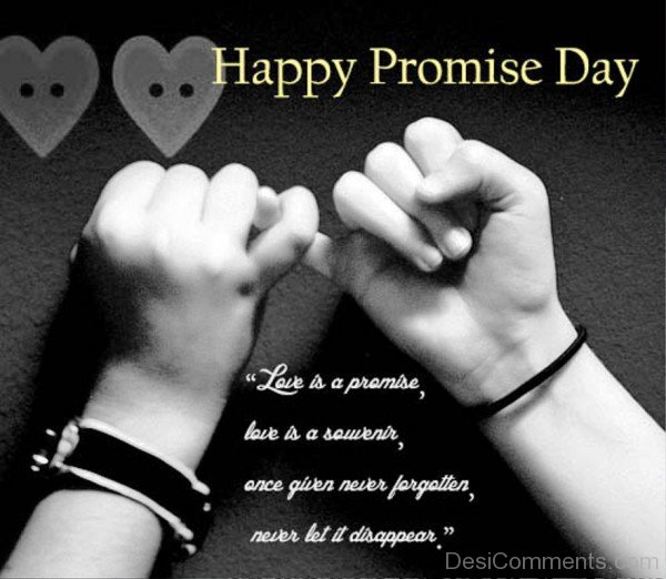 Happy Promise Day Love Is A Promise-hbk505DESI15