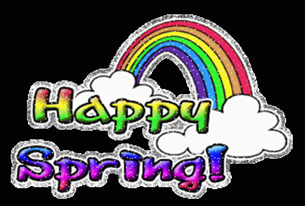 Happy Spring Rainbow Image