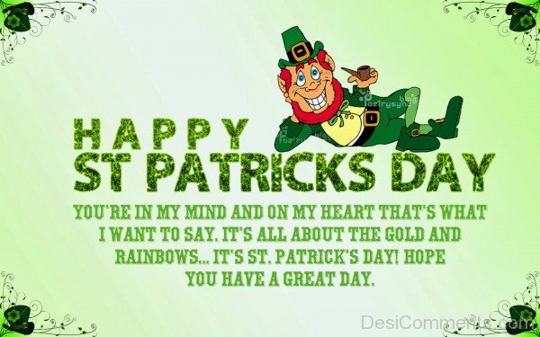 Happy St Patrick’s Day – Hope You have A Great Day