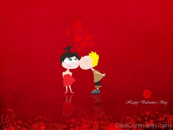 Happy Valentine's Day Cute Couple Image-vcx303-DESI07