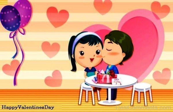 Happy Valentines Day Sweet Couple Image