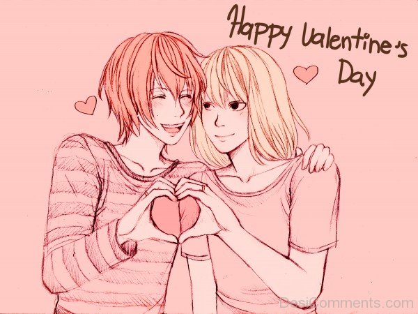 Happy Valentine’s Day Sweet Couple Image