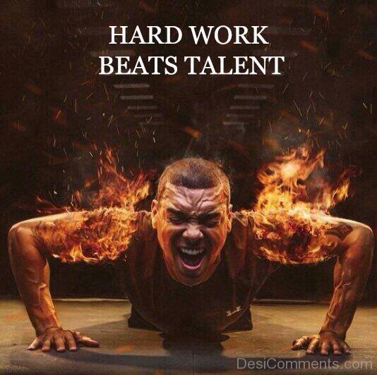 Hard Work Beats Talent Image-MP0369038Dc041