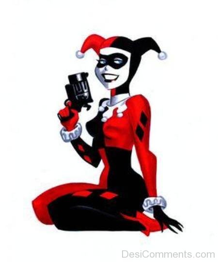 Harley Quinn Looking Happy