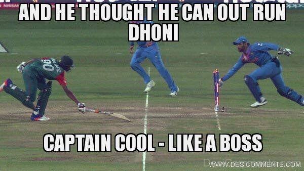 He Thought He Can Out Run Dhoni