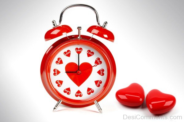 Heart Clock Image- DC 02085