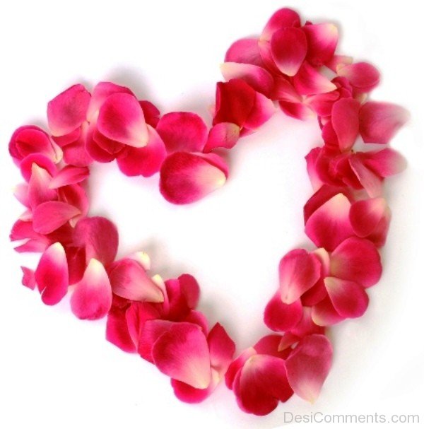 Heart Love With Flowers