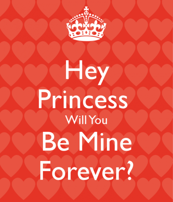 Hey Princess Will You Be Mine Forever-DC22