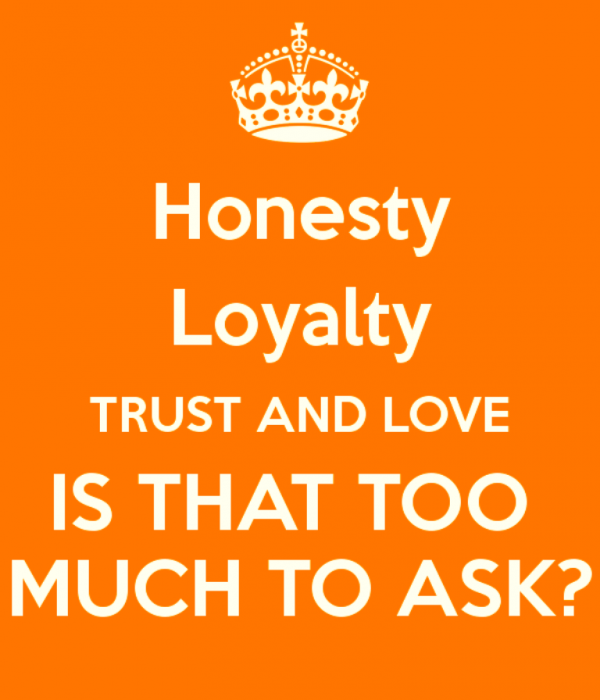 Honesty,Loyalty,Trust And Love