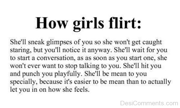 How Girl Flirt