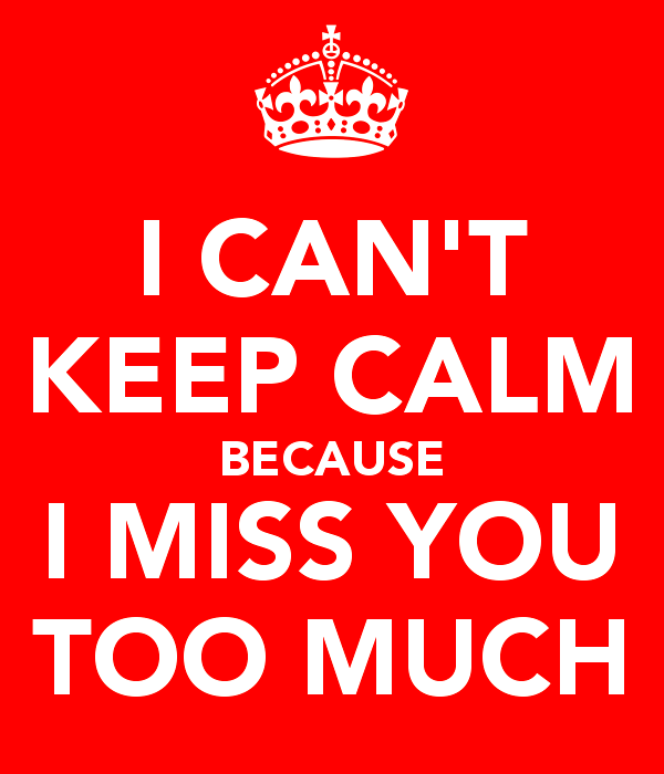I Can't Keep Calm Because I Miss You-yt604DESI14