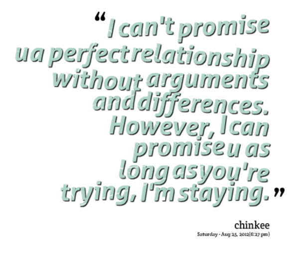 I Cant Promise You A Perfect Relationship