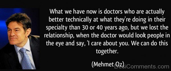 I Care About You – Mehmet Oz