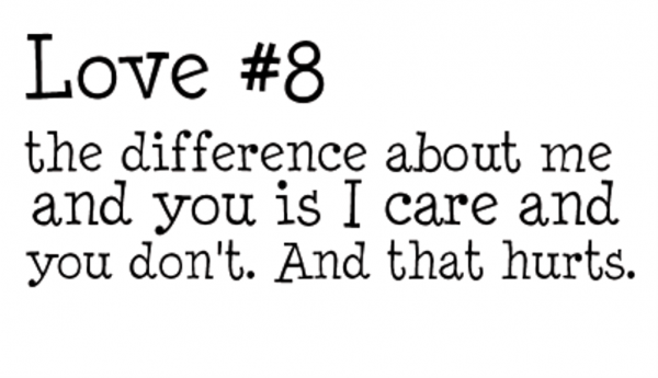 I Care And You Don’t