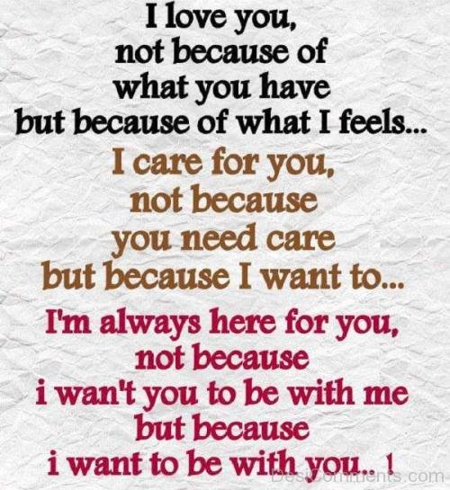 I Care For You