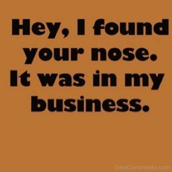 I Found Your Nose