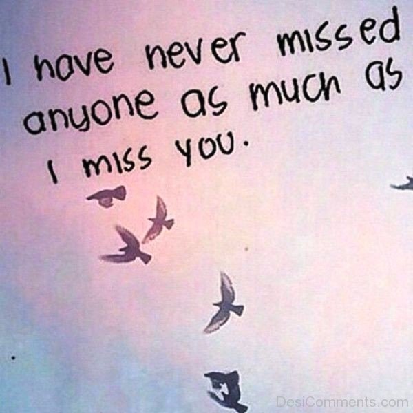 I Have Never Missed Anyone-yt607DESI18