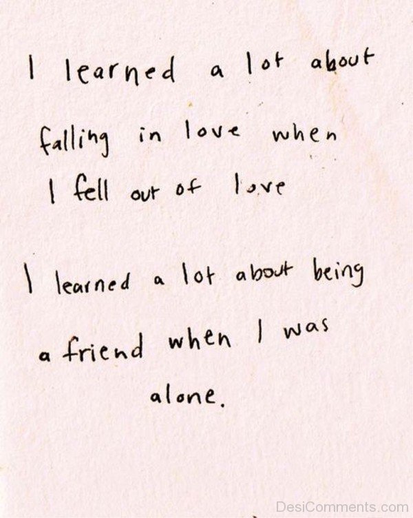 I Learned A Lot About Falling In Love - DC434