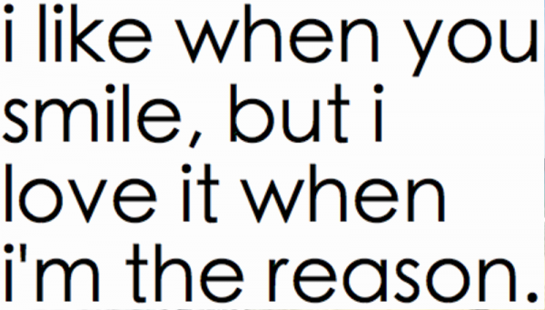 I Like When You Smile