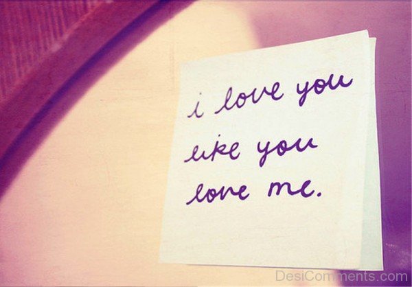I Love You Like You Love Me-pol9020DC071