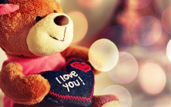 I Love You Teddy Bear Picture- DC0123