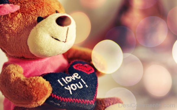 I Love You Teddy Bear Picture-DC25