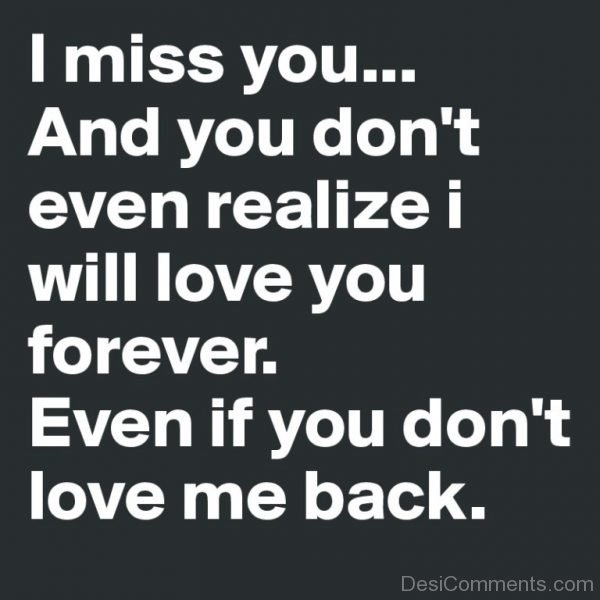 I Miss You And You Don't Even Realize-DC045