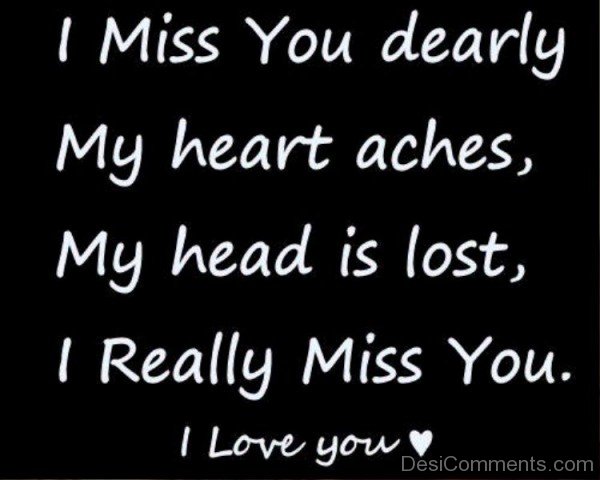 I Miss You Dearly- Dc 4035
